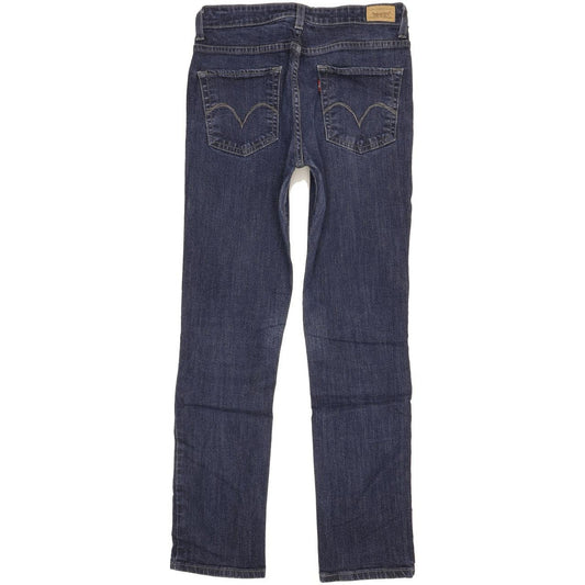 Levi's Women Blue Straight Slim Stretch Jeans W28 L30