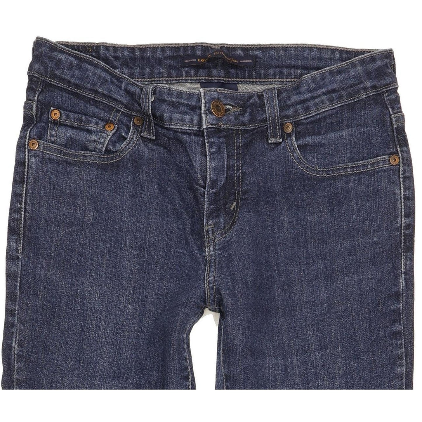 Levi's Women Blue Straight Slim Stretch Jeans W28 L30