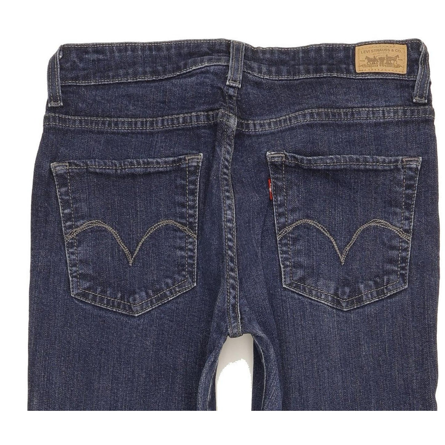 Levi's Women Blue Straight Slim Stretch Jeans W28 L30