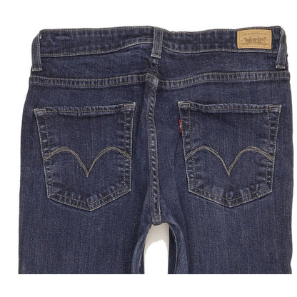 Levi's Women Blue Straight Slim Stretch Jeans W28 L30