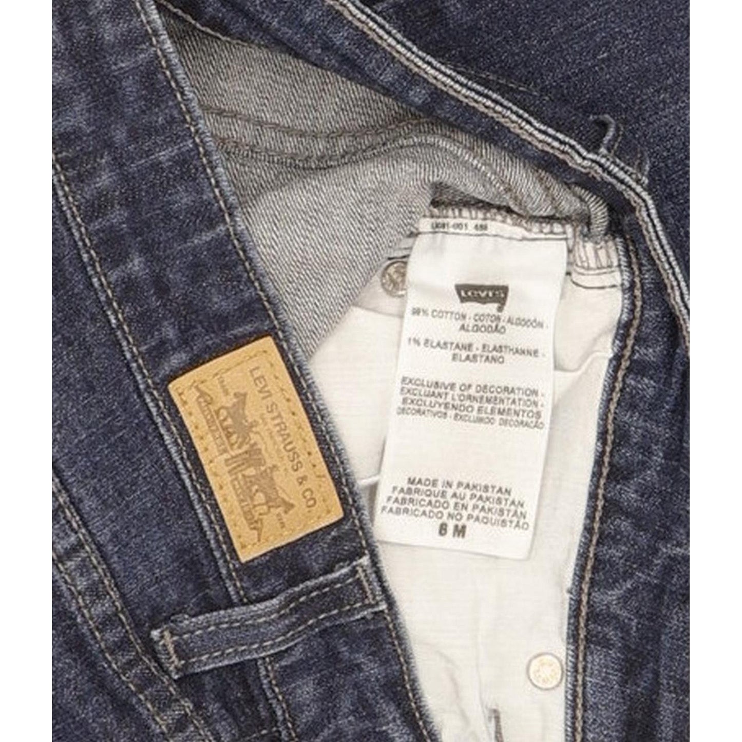 Levi's Women Blue Straight Slim Stretch Jeans W28 L30