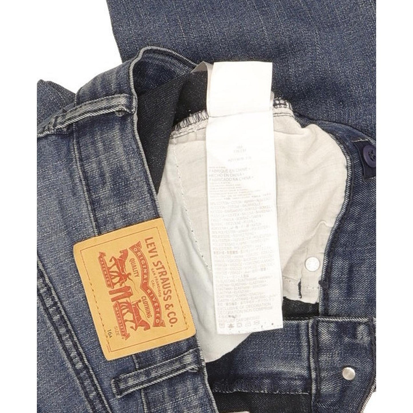 Levi's 510 Kids Blue Skinny Slim Stretch Jeans W28 L32