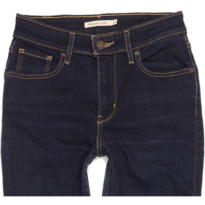 Levi's 721 Women Navy Skinny Slim Stretch Jeans W26 L26