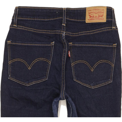 Levi's 721 Women Navy Skinny Slim Stretch Jeans W26 L26
