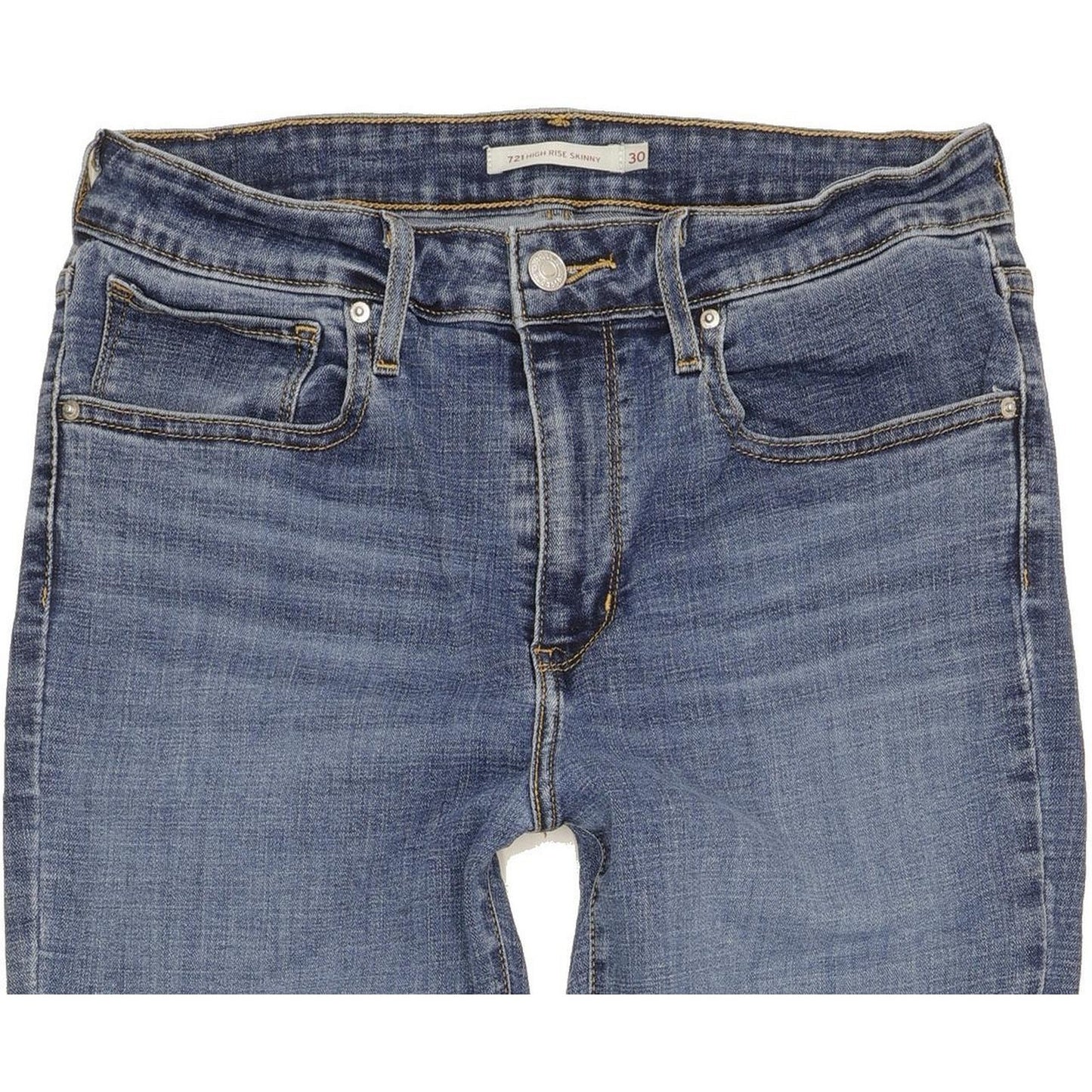 Levi's 721 Women Blue Skinny Slim Stretch Jeans W30 L30