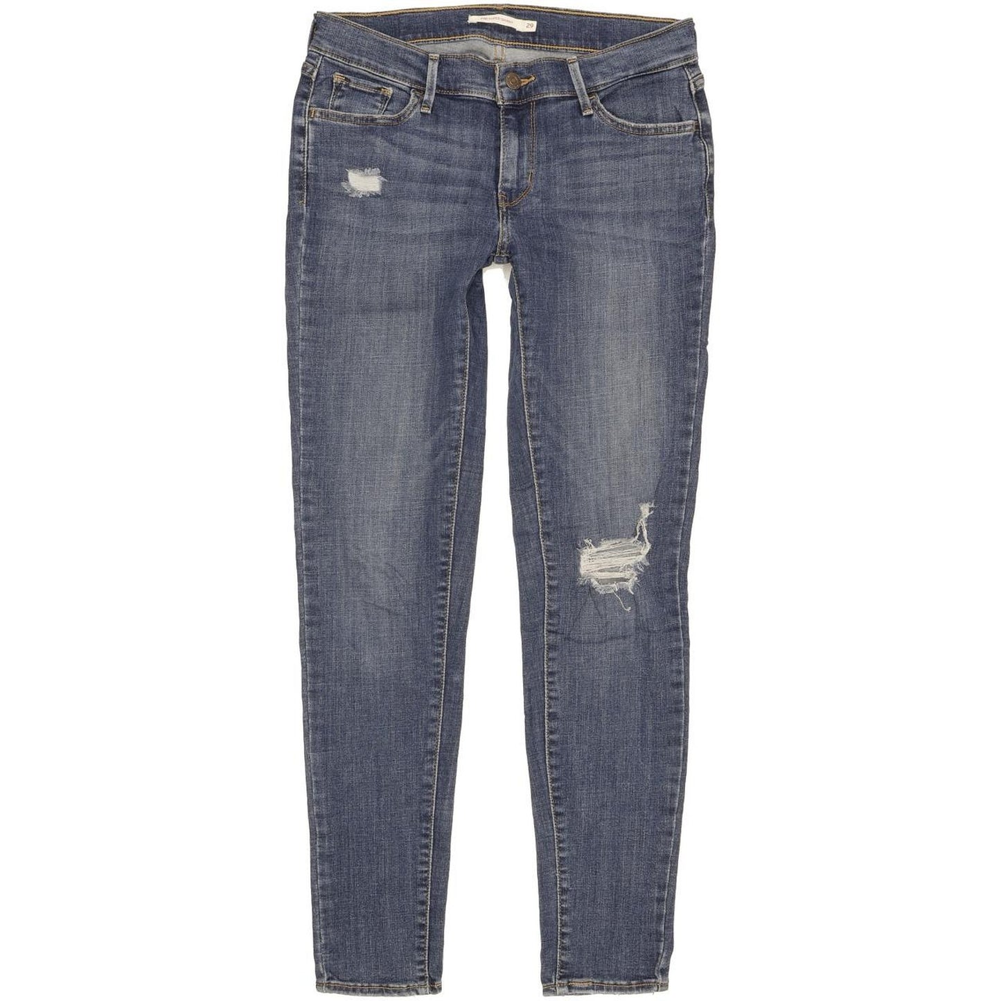 Levi's 710 Super Women Blue Skinny Slim Stretch Jeans W29 L30