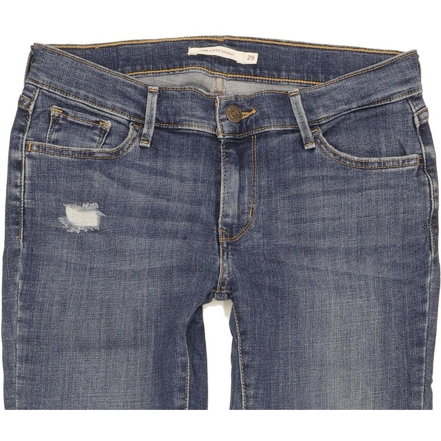 Levi's 710 Super Women Blue Skinny Slim Stretch Jeans W29 L30