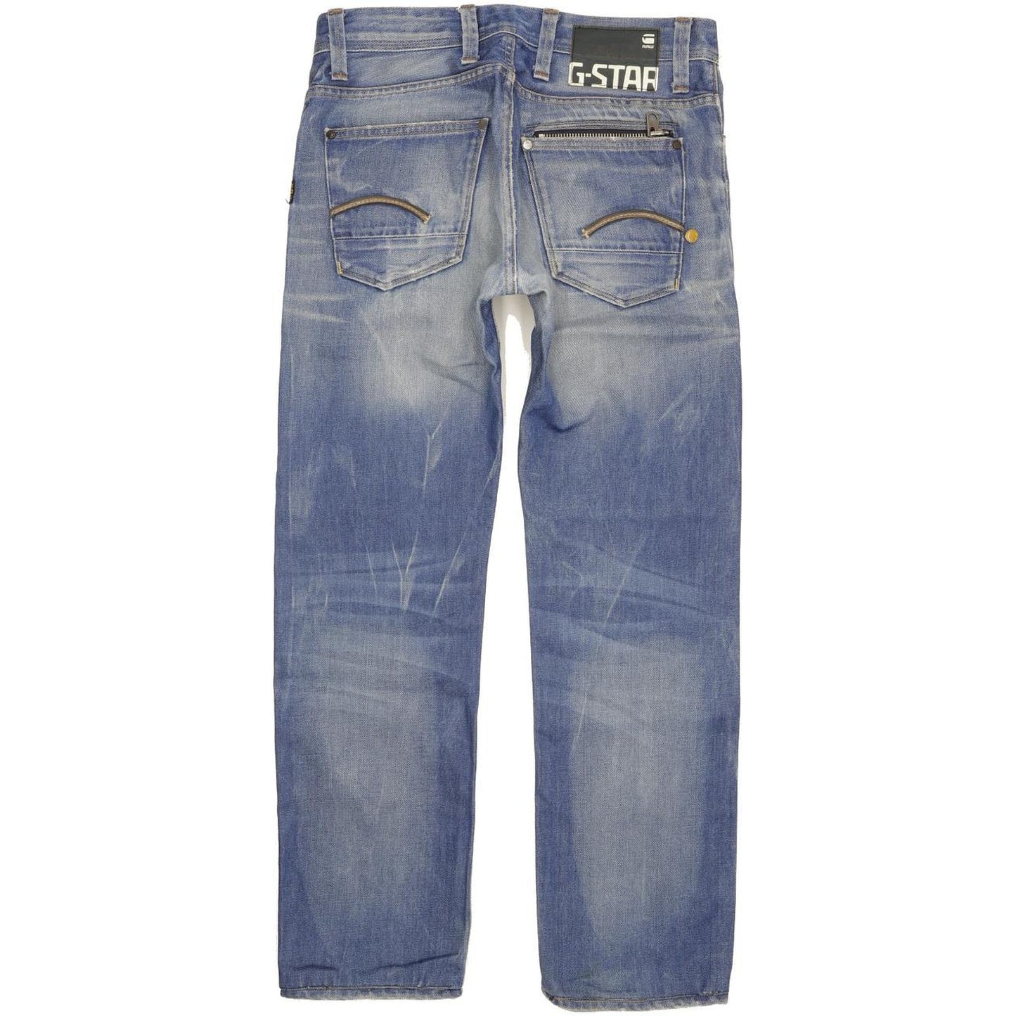 G-Star Attacc Low Men Blue Straight Slim Jeans W31 L30
