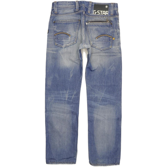 G-Star Attacc Low Men Blue Straight Slim Jeans W31 L30