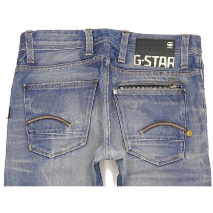 G-Star Attacc Low Men Blue Straight Slim Jeans W31 L30
