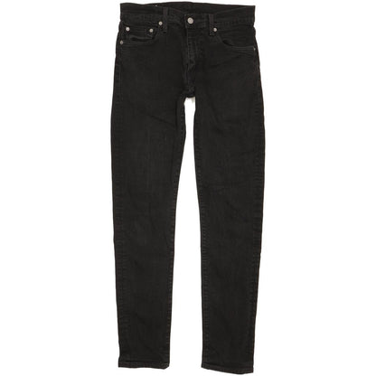 Levi's 512 Men Black Tapered Slim Stretch Jeans W30 L32