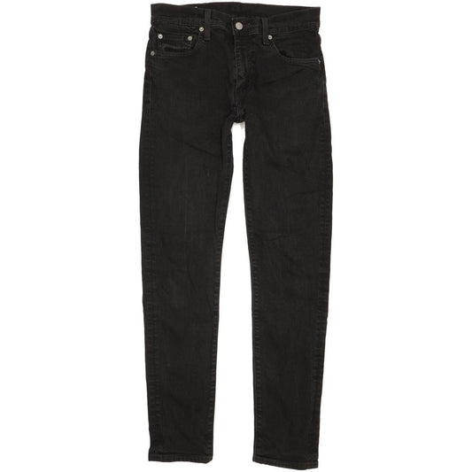 Levi's 512 Men Black Tapered Slim Stretch Jeans W30 L32