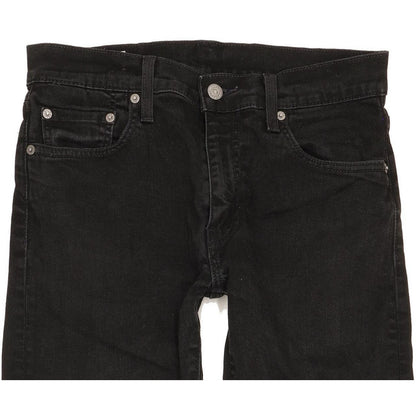 Levi's 512 Men Black Tapered Slim Stretch Jeans W30 L32