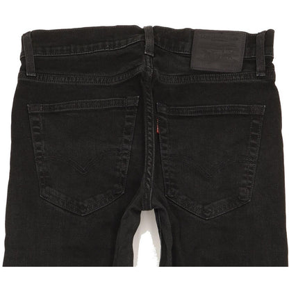 Levi's 512 Men Black Tapered Slim Stretch Jeans W30 L32