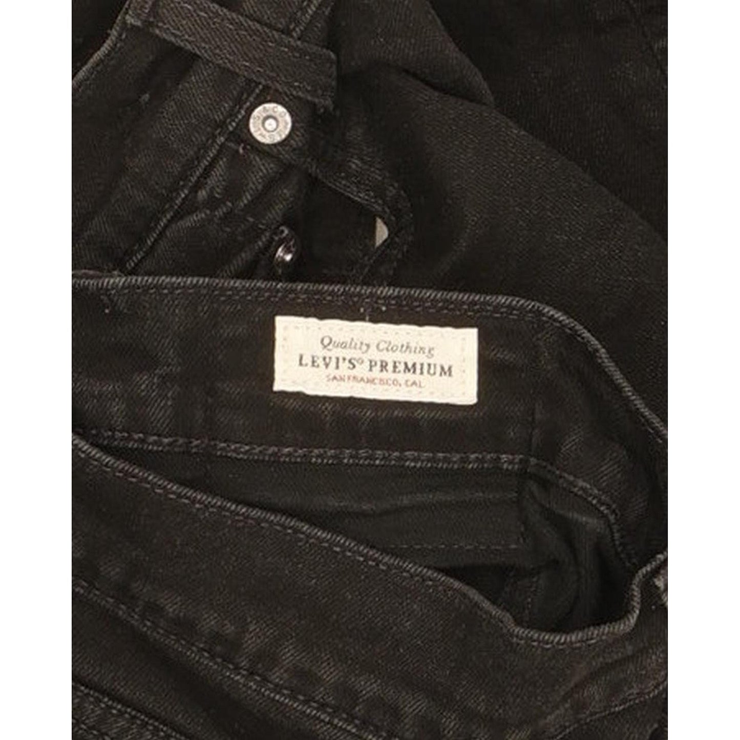 Levi's 512 Men Black Tapered Slim Stretch Jeans W30 L32