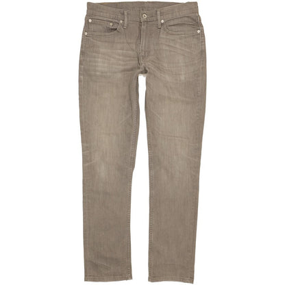 Levi's 511 Men Grey Straight Slim Stretch Jeans W33 L33