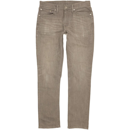 Levi's 511 Men Grey Straight Slim Stretch Jeans W33 L33