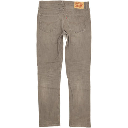 Levi's 511 Men Grey Straight Slim Stretch Jeans W33 L33
