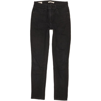 Levi's 721 Women Black Skinny Slim Stretch Jeans W27 L28