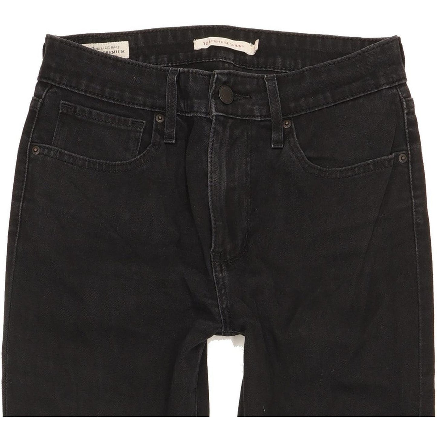 Levi's 721 Women Black Skinny Slim Stretch Jeans W27 L28