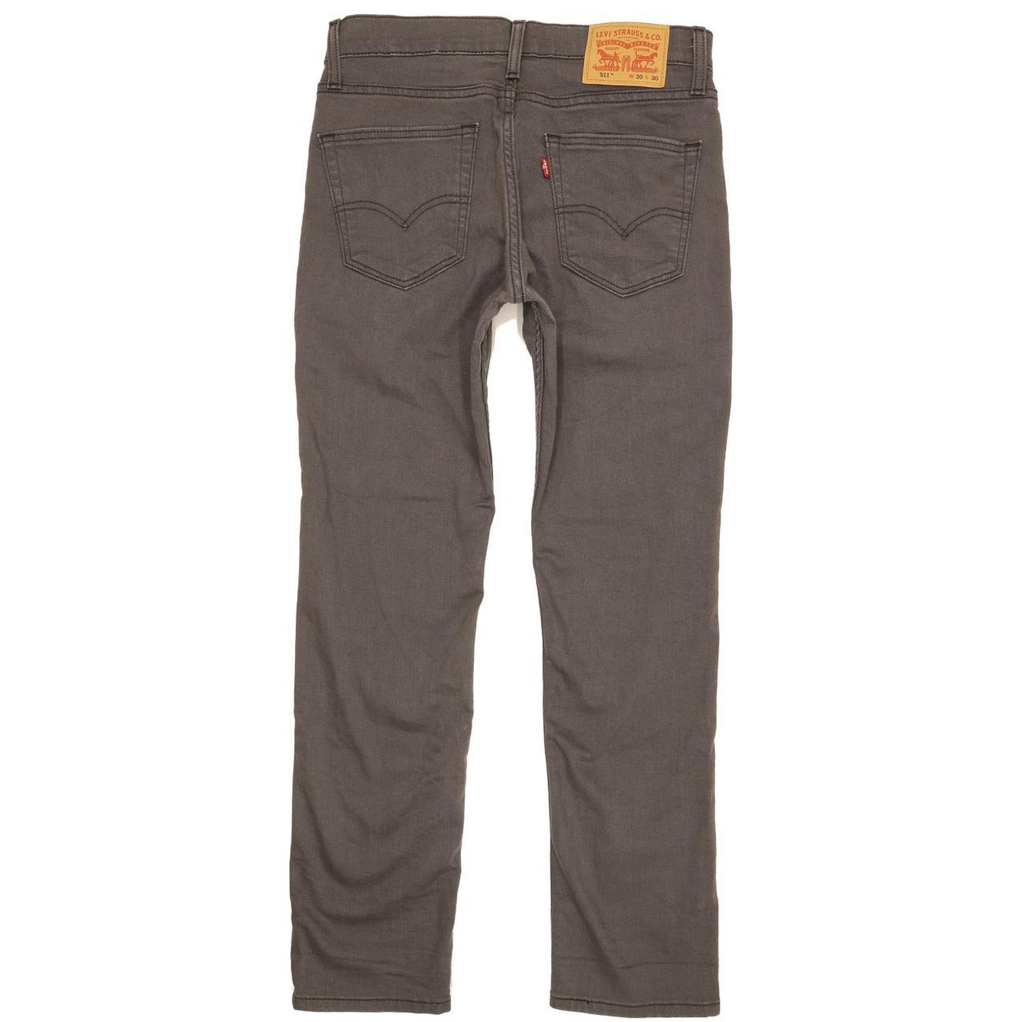 Levi's 511 Men Grey Straight Slim Stretch Jeans W30 L30