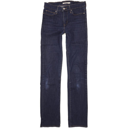 Levi's Slimming Women Blue Straight Slim Stretch Jeans W28 L34