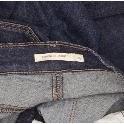 Levi's Slimming Women Blue Straight Slim Stretch Jeans W28 L34