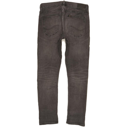 Lee Luke Men Black Skinny Slim Stretch Jeans W30 L29