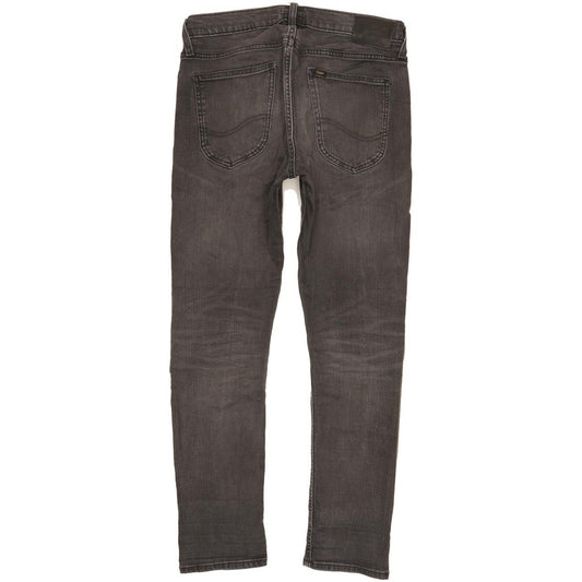 Lee Luke Men Black Skinny Slim Stretch Jeans W30 L29