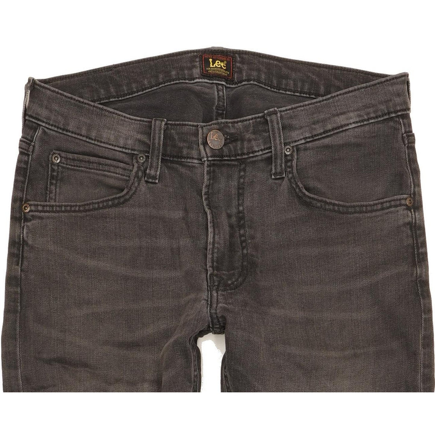 Lee Luke Men Black Skinny Slim Stretch Jeans W30 L29