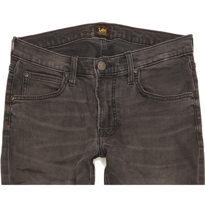 Lee Luke Men Black Skinny Slim Stretch Jeans W30 L29