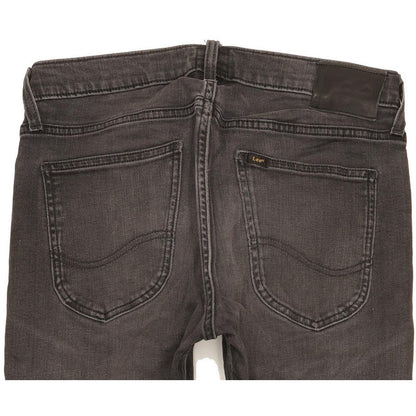 Lee Luke Men Black Skinny Slim Stretch Jeans W30 L29