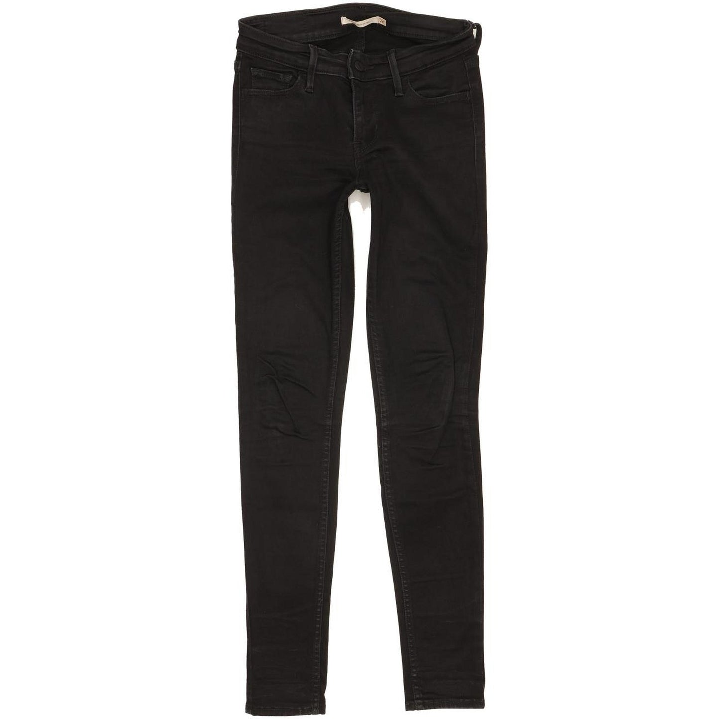 Levi's 710 Super Women Black Skinny Slim Stretch Jeans W26 L30