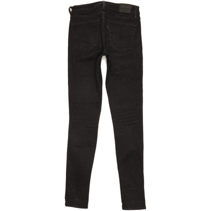 Levi's 710 Super Women Black Skinny Slim Stretch Jeans W26 L30