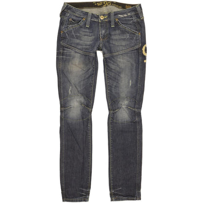 G-Star Elwood Heritage Women Blue Straight Slim Jeans W27 L31