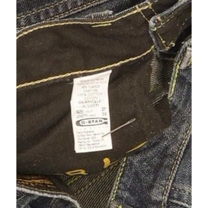 G-Star Elwood Heritage Women Blue Straight Slim Jeans W27 L31