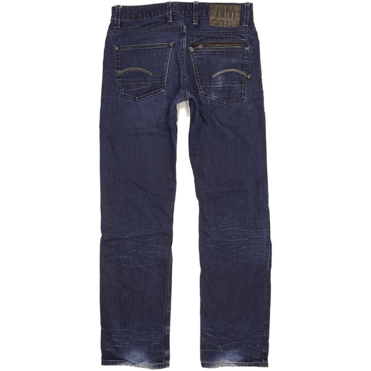 G-Star Attacc Low Men Blue Straight Slim Jeans W32 L34