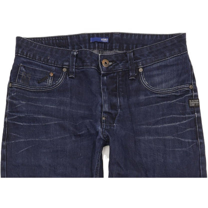 G-Star Attacc Low Men Blue Straight Slim Jeans W32 L34