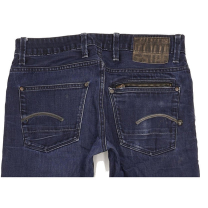 G-Star Attacc Low Men Blue Straight Slim Jeans W32 L34