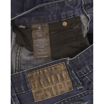 G-Star Attacc Low Men Blue Straight Slim Jeans W32 L34