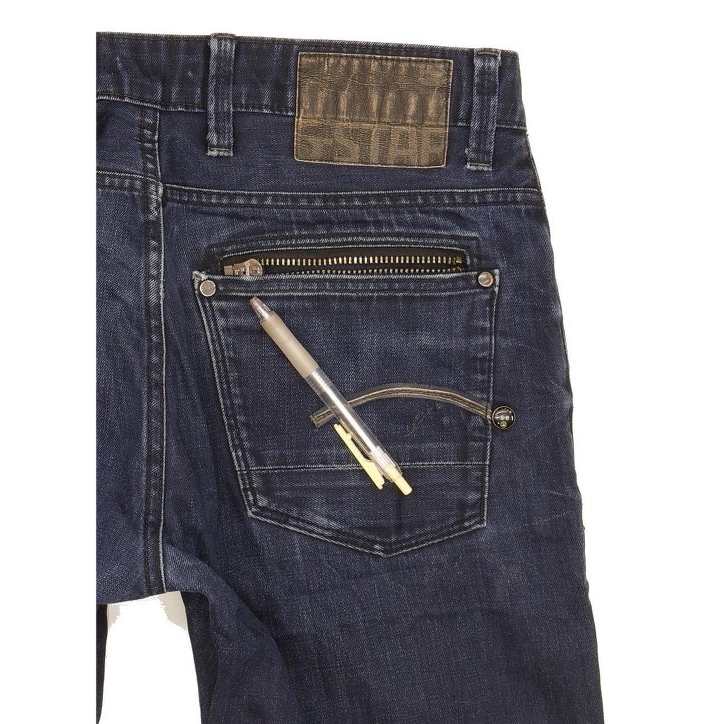 G-Star Attacc Low Men Blue Straight Slim Jeans W32 L34
