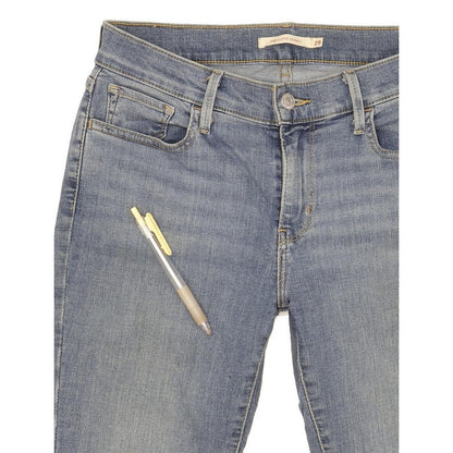 Levi's 710 Super Women Blue Skinny Slim Stretch Jeans W29 L27