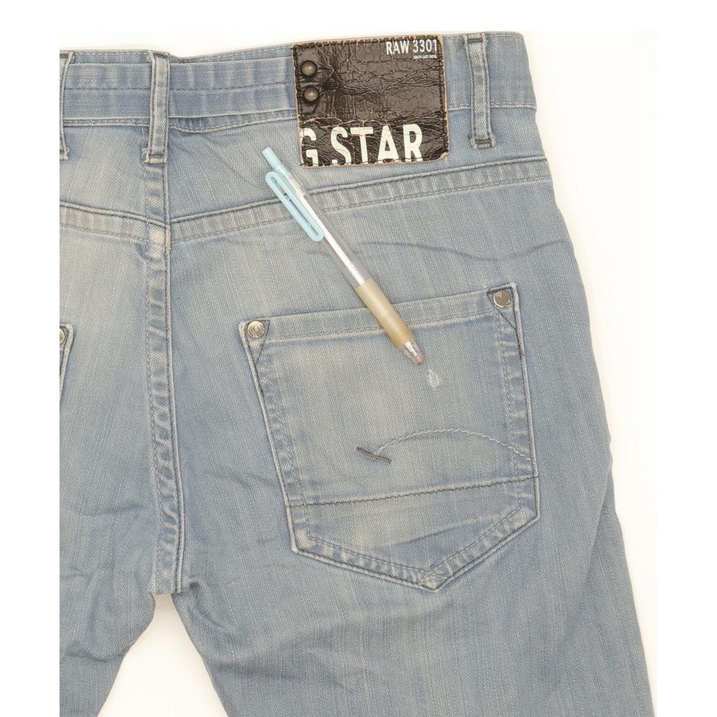 G-Star Women Blue Straight Slim Stretch Jeans W30 L31