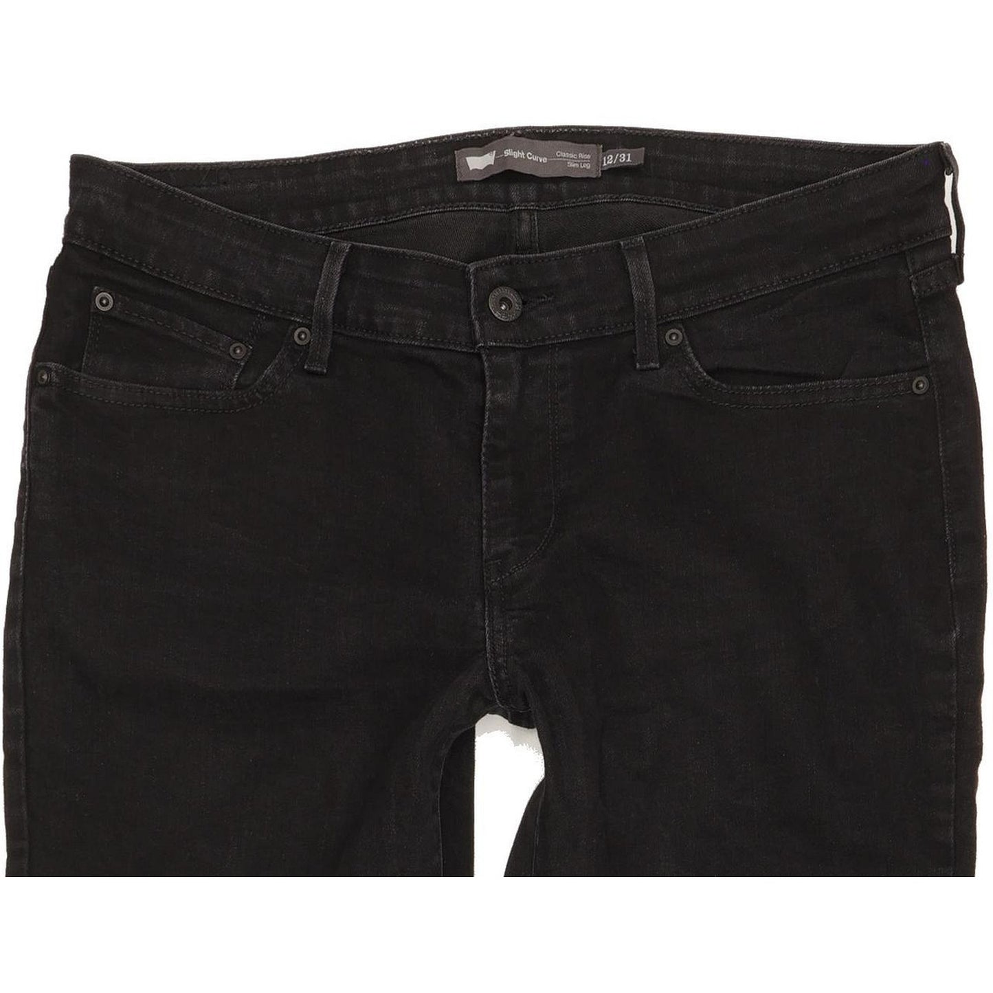 Levi's Slight Curve Women Black Skinny Classic Stretch Jeans W31 L29