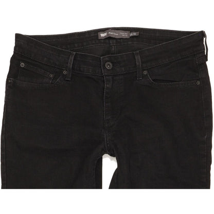 Levi's Slight Curve Women Black Skinny Classic Stretch Jeans W31 L29
