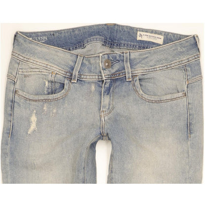 G-Star Lynn Women Blue Skinny Slim Stretch Jeans W32 L34