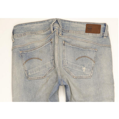 G-Star Lynn Women Blue Skinny Slim Stretch Jeans W32 L34