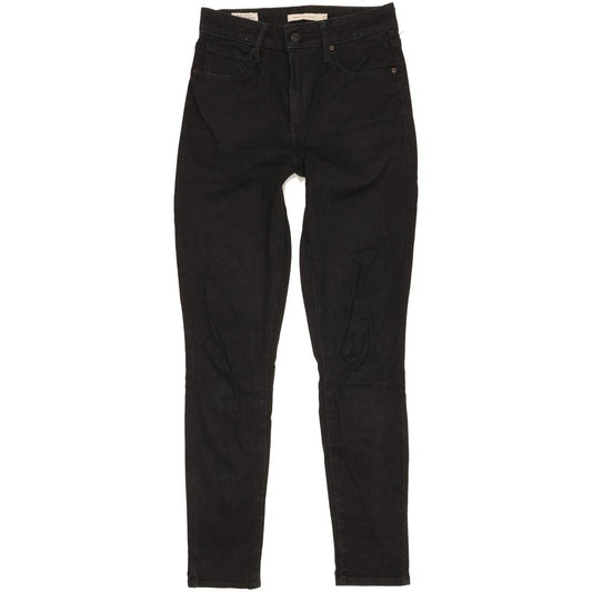 Levi's 721 Women Black Skinny Slim Stretch Jeans W27 L28