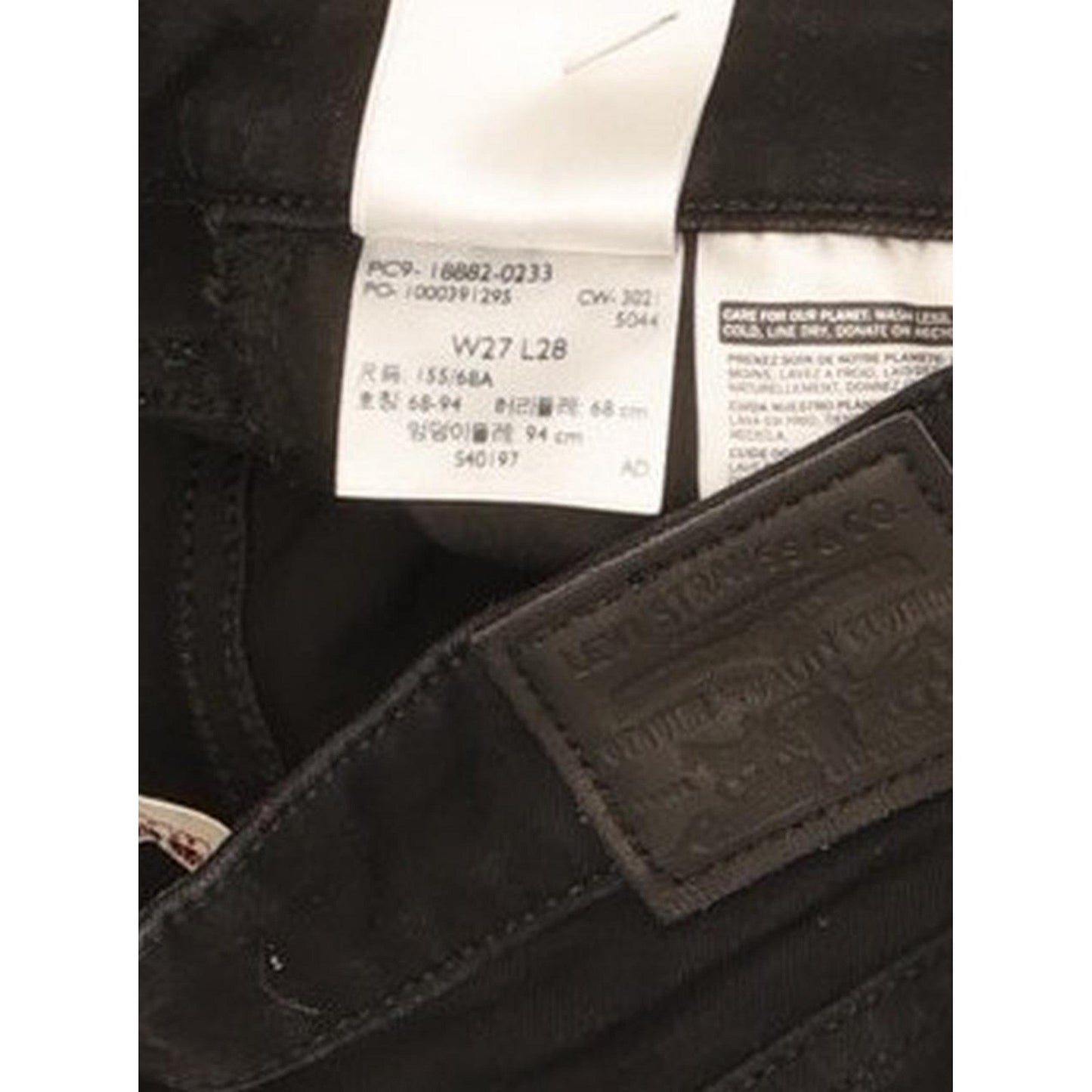 Levi's 721 Women Black Skinny Slim Stretch Jeans W27 L28