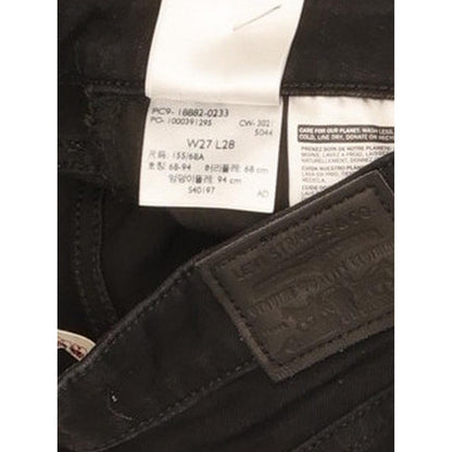 Levi's 721 Women Black Skinny Slim Stretch Jeans W27 L28